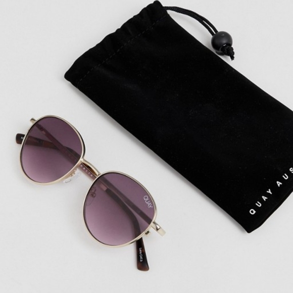 Quay crazy love purple gold metal round aviator - Picture 6 of 8